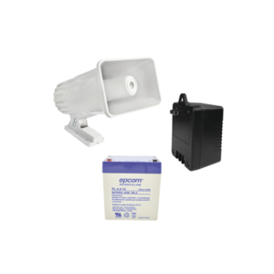 Kit de accesorios con Bateria 4Ah, Transformador 16.5Vca y sirena de 30 watts