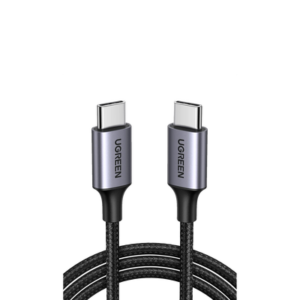 Cable USB C a USB C / 2 Metros / Carcasa de Aluminio / Nylon Trenzado / Transferencia de Datos Hasta 480 Mbps / Soporta Carga Rápida de hasta 60W, 20V 3A