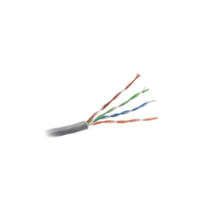 Bobina de cable de 305 metros, UTP Cat5e,de color Gris, UL, CM, probado a 350 Mhz, para aplicaciones de CCTV / redes de datos/ IP megapixel / control RS485