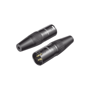 Conector de Audio XLR Tipo Canon Macho / PVC / ABS / Aleación Zinc / Anti Oxidante / Anti Caida / Sin aflojarse / Apertura Ajustable de 6.0 a 7.0 mm / Soldable