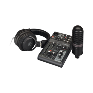 Paquete para live streaming | Mezclador de Streaming en Vivo de 3 canales | Micrófono de Condensador con Calidad de Estudio | Auriculares con Calidad de Estudio