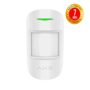 AJAX MotionProtect PlusW - Detector de movimiento inalámbrico Microondas e Infrarrojo. Color Blanco