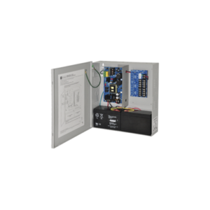 Fuente de poder ALTRONIX dual de 12 Vcc o 24 Vcc @ 6 Amper, para 8 cámaras, voltaje de entrada de 115 Vca, con capacidad de batería de respaldo, requiere batería