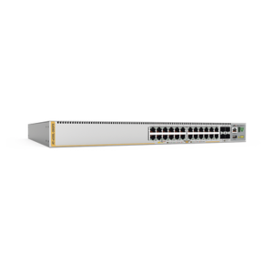 Switch Inteligente Empresarial para Distribución, PoE+, Stackable, Capa 3, 24 puertos Gbps + 4 puertos SFP+ 10 G, 740 W, Doble fuente PSU, Serie x530L
