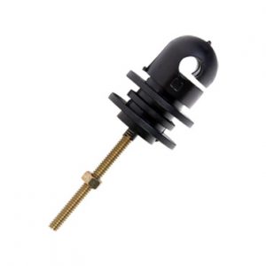 Aislador de esquina con barilla roscada