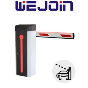 WEJOIN WJDZ120L34 - Barrera Vehicular Izquierda Led de uso rudo / Servo Motor / Brazo Rectangular de 4 metros / Velocidad 3 Segundos / Izquierda o Derecha