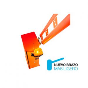 Barrera Vehicular brazo 4 mts LEDS Antiaplastamiento CAME KX-BG-G4-LED