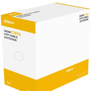 DAHUA PFM920-6U - Bobina de Cable UTP para Exterior Cat6/ 100% Cobre/ Color Negro/ Cubierta Exterior MDPE/ Cumple con Estandares ANSI/TIA 568-C.2/ RoSH/ Retardante de Flama/ #LoNuevo