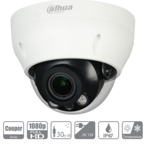 DAHUA HAC-D3A21N-VFF - Cámara Domo Varifocal de 2 Megapixeles/ Lente de 2.7 a 12mm/ IR de 30 Mts/ IP67/ DWDR/ BLC/ HCL/