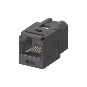 Módulo Acoplador RJ45 a RJ45, Mini-Com, Categoría 6, Color Negro