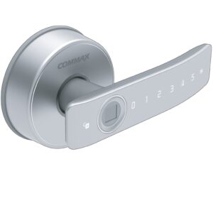 COMMAX CDL800WL - Cerradura biométrica inteligente con capacidad para 100 huellas, teclado touch para 4 passwords y fácil instalación