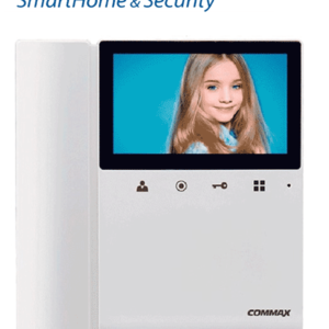 COMMAX CDV43K2 - Monitor para videoportero a color de 4.3 pulgadas con función de apertura de puerta, compatible con soluciones residenciales y departamentales, conexión a 4 hilos, frente de calle comapatible modelo DRC40K