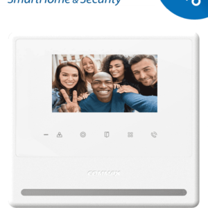 COMMAX CDV43Y - Monitor para video portero Commax de 4.3 pulgadas, Soporta 2 frentes de calle y auricular 29041/ Conexión a 4 hilos