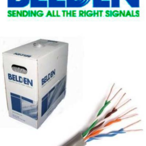 BELDEN 24120081000 - Cable UTP 100% cobre / Categoria 6+ / IBDN / GIGAFLEX 2412 CMR / Color gris / Bobina de 305 Mts