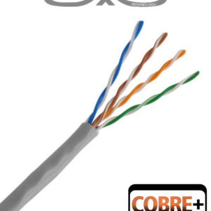 SAXXON OUTP5ECCA305G - Bobina de Cable UTP Cat5e/ 305 Metros/ CCA/ Color Gris/ Uso Interior/ Cert ISO9001/ UL 444/ RoSH/ ANSI/ TIA/ EI-568B