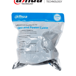DAHUA DH-PFM942I-50-5 - Cable de 50 Metros Armado para Video y Energía/ con Conectores BNC y de Energía/ Para Camaras Hasta 4k/ Soporta: AHD/CVI/TVI/CVBS/ Uso Exterior e Interior/ Cobre de Alta Pureza/