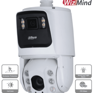 DAHUA DH-SDT7C424-4F - Camara IP PTZ Dual de 4 MP / 24x de Zoom Optico/ Iluminadores Dual 30 Metros de Luz Visibley 150 Metros de IR/ Full Color/ Detección de Rostros/ Autotracking/ Disuasión Activa con Luz y Sirena/ Protección Perimetral/ #LoNuevo