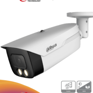 DAHUA HAC-HFW1509MH-A-LED - Camara Bullet Full Color de 5 Megapixeles/ Lente de 3.6mm/ Microfono Integrado/ Luz Blanca de 50 Mts/ WDR Real de 120 dB/ Color 24/7/ IP67/ Starlight/