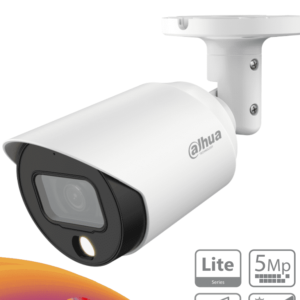 DAHUA HAC-HFW1509T-A-LED - Cámara Bullet Full Color de 5 Megapixeles/ Lente de 3.6 mm/ Micrófono Integrado/ Leds para 20 Metros/ Metalica/ WDR de 120 dB/ IP67/ #PromoFullColor