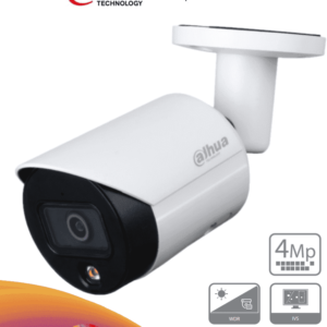 DAHUA IPC-HFW2439S-SA-LED-28 - Camara Bullet IP de 4 Megapixeles/ Full Color/ Lente de 2.8 mm/ Microfono Integrado/ 96 Grados de Apertura/ H.265/ Luz para 30 Mts/ Metalica/ WDR Real de 120 dB/ Ranura para MicroSD/ IP67/ PoE/