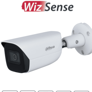 DAHUA IPC-HFW3841E-AS - Camara IP Bullet de 8 Megapixeles/ WizSense con Inteligencia Artificial/ Lente de 2.8 mm/ H.265/ IR de 30 Mts/ Microfono Integrado/ WDR/ E&S de Audio y Alarma/ SMD Plus/ IP67/ MicroSD/