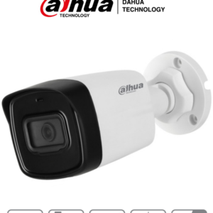 DAHUA HAC-HFW1500TL-28 - Camara Bullet de 5 Megapixeles/ Lente de 2.8 mm/ 111 Grados de Apertura/ IR de 40 Mts/ IP67/ Starlight/ DWDR/ Soporta: CVI/CVBS/AHD/TVI/