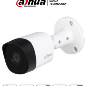 DAHUA HAC-B2A51-28 - Camara Bullet de 5 Megapixeles/ Lente de 2.8mm/ Angulo de visión 106°/ IR de 20 Mts/ IP67/ Metalica/ CVI/CVBS/AHD/TVI/