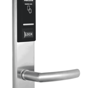 ZKTECO LH3000R - Cerradura Derecha para Hotel / Mifare 13.56 Mhz / 40 a 55 mm Grosor de Puerta / 2 Pestillos / Acero Inoxidable / 224 Eventos