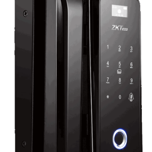 ZK GL300 - Cerradura biometrica para puertas de vidrio / 100 usuarios / Ancho de puerta de 10 a 12 mm / Control remoto / Tarjetas Mifare 13.56 Mhz