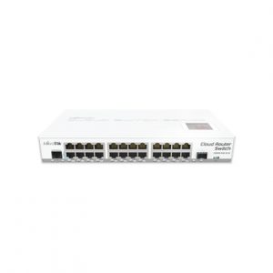 Cloud router switch 24 puertos gigabit Ethernet 1 puerto SFP para escritorio MIKROTIK CRS125-24G-1S-IN