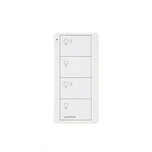 Control remoto Pico inalámbrico 4 botones LUTRON ELECTRONICS PJ2-4B-WH-L21P