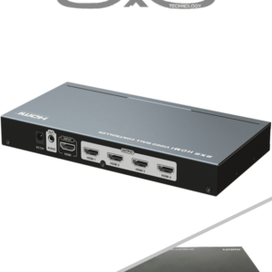 SAXXON LKV314VW- Controlador de Videowall de 2 x 2/ Resolución 1080p a 60 Hz/ Distribuye 1 Entrada HDMI en 4 Pantallas/ 1 Salida de Audio/ Modo Pantalla Completa o Clon/ Facil Instalación/