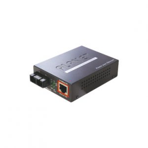 Convertidor de medios 100Mbps UTP PoE-fibra óptica Mono-modo 15km Conector SC PLANET FTP-802S15
