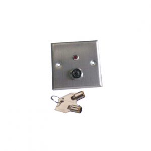 Ctrl de Acceso Boton liberador con llave Luz LED Acero inoxidable Resistente al agua YLI YKS701L/YKS850LS