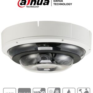 DAHUA IPC-PDBW5831-B360 - Camara IP Domo MultiSensor Panoramico de 2 Megapixel/ 4 Lentes/ H265+/ Lentes Motorizados 2.7 mm a 12 mm/ IR 30 Mts/ MicroSD/ IP67/ IK10 #Panorámicas