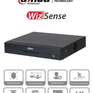 DAHUA NVR2116HS-I - NVR de 8 Megapixeles/ 4k/ 16 Canales IP/ WizSense/ Rendimiento de 200 Mbps/ Smart H.265+/ 1 Ch de Reconocimiento Facial o 2 Canales de Protección Perimetral o 4 Canales de SMD/ 1 Puerto SATA 8 TB/ HDMI&VGA/ Soporta Camaras Onvif