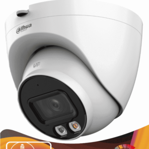 DAHUA IPC-HDW2449T-S-IL - Camara Domo IP de 4 Megapixeles/ Con Iluminador Dual Inteligente+Full Color/ WizSense/ Lente de 2.8mm/ 95 Grados/ Microfono Integrado/30 Mts de IR y Luz Visible/Metálica/Ranura MicroSD/WDR de 120 dB/SMD Plus/PoE/#LoNuevo