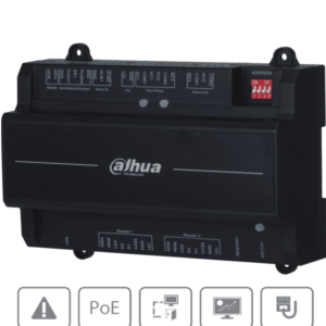 DAHUA DHI-ASC2202B(T) - Panel de Control de Acceso para 2 Puertas 2 Lectoras/ Compatible con Torniquetes Dahua/ TCP/IP/ Comunicación RS-458 y Wiegand/ 100,000 Usuarios y 500,000 Registros/ Soporta Interlock, Anti-passback, Desbloqueo Remoto/ #LoNuevo