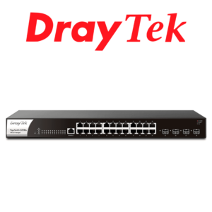 DrayTek Vigorswitch G2280x - Switch Gigabit Ethernet Administrable Capa 2/ 24 puertos Gigabit Ethernet/ 4 Puertos SFP & SFP+/ Capacidad de switching hasta 128Gbps