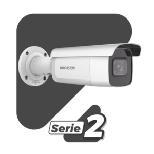 Bala IP 2 Megapixel / Lente Mot. 2.8 a 12 mm / 60 mts IR EXIR / Exterior IP67 / IK10 / WDR 120 dB / PoE / Videoanaliticos (Filtro de Falsas Alarmas) / Ultra Baja Iluminación / Entrada y Salida de Audio y Alarma / microSD