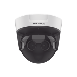 PanoVu Series / Vista Panorámica 180° / 8 Megapixel en Total / 4 Lentes 2.8 mm (2 Megapixel) / 20 mts IR EXIR / Exterior IP67 / IK10 / 12 Vcc / PoE+ / MicroSD