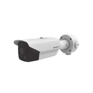 Bala IP Dual / Térmica 6.2 mm (160 x 120) / Óptico 8 mm (4 Megapixel) / DETECCIÓN DE PERSONAS 183 m /40 mts IR / Exterior IP67 / PoE / Termométrica / Detección de Temperatura / Sirena y Luz Inte / Micro SD 32 GB Incluida