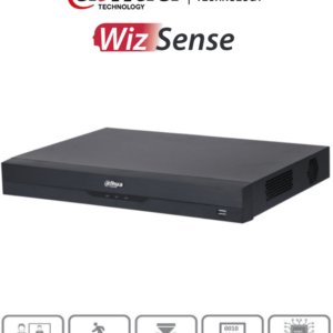 DAHUA DH-XVR5208AN-4KL-I3 - DVR 8 Canales 4k/ WizSense/ IA/ H.265+/ 2 Bahías de Discos Duros/ 8 Canales HDCVI +8 IP/ Hasta 16 Canales IP/ 2 Canales de Reconocimiento Facial/ SMD Plus/ Protección Perimetral/ IoT&POS/