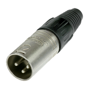 Conector XLR 3 Pines Macho | Ideal para Conexiones de Micrófonos, Mezcladoras | Equipo de Audio Profesional