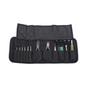 Juego de Herramientas en Estuche Portátil con 25 Pzas. (Desarmadores Finos + Pinzas + Puntas + Maneral).
