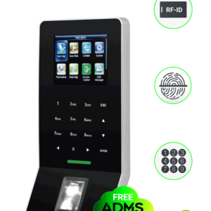 ZKTECO F22ID - Control de Acceso y Asistencia / 3000 Huellas / 5000 Tarjetas ID / Teclado Táctil / Sensor de Huella SILK ID / Conexión TCPIP / WiFi / ADMS Gratis / Compatible con Biotime PRO