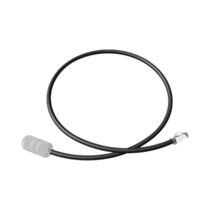 Cable de Conexión en Campo Jack a Plug RJ45 de Uso Exterior, Categoría 6A, Blindado (S/FTP), 1 Metro, Color Negro