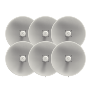 Paquete de 6 ePMP Force 300-25L para zonas con alta interferencia, hasta 400+ Mbps, 4910 - 6200 MHz, 802.11 AC Wave2, Antena de 25 dBi, baja latencia