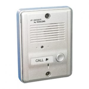 Frente de calle metalico para audio porteros.