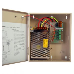 Fuente de alimentacion para CCTV 12Vcd 5A 4 salidas
